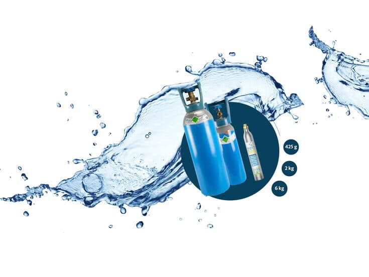 CO2-Patronen für kohlensäurehaltiges Wasser