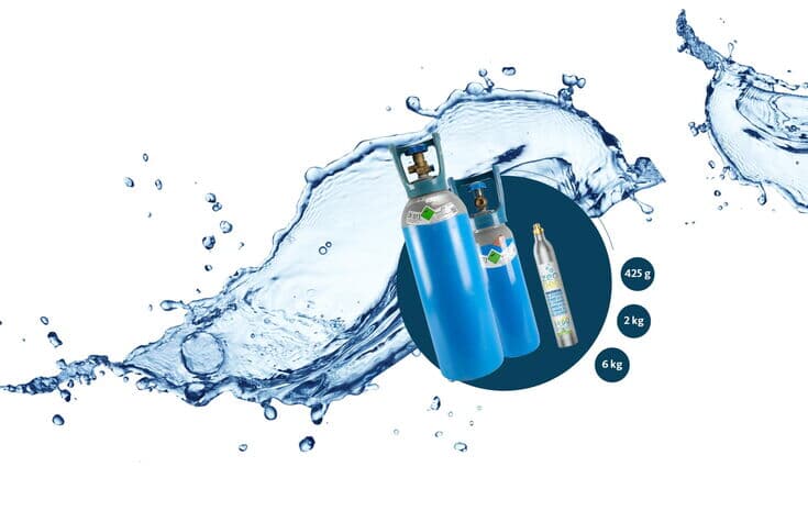 CO2-Patronen für kohlensäurehaltiges Wasser