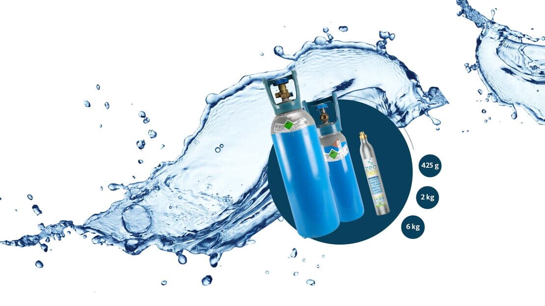 CO2-Patronen für kohlensäurehaltiges Wasser