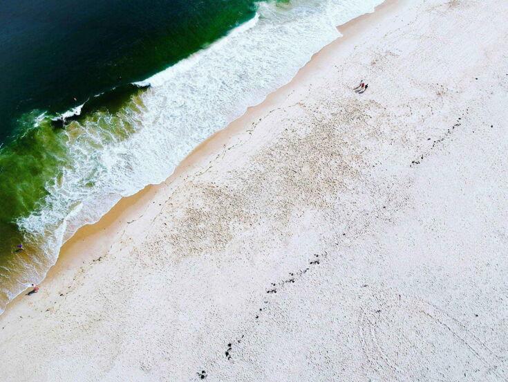 Strand von oben